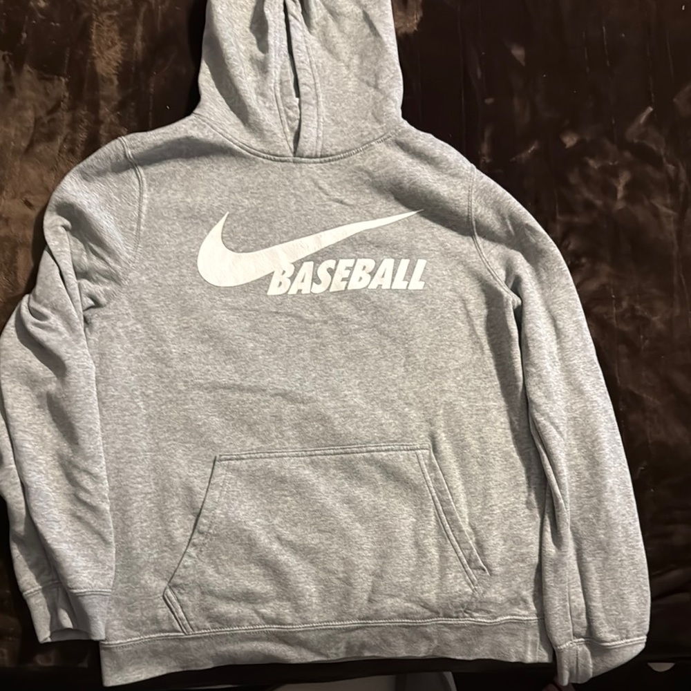 Nike Gray Baseball Hoodie